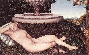 CRANACH, Lucas the Elder The Nymph of the Fountain fdg oil